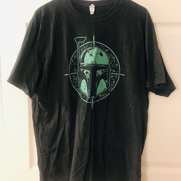 Star Wars Boba Fett Mandalorian Bounty Hunter t-shirt, Heather gray, XL. - Picture 1 of 2